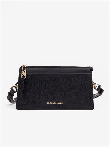 Černá dámská kožená crossbody kabelka Michael Kors Empire Xbody