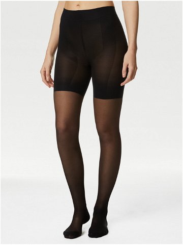 Sada dvou párů dámských průsvitných punčochových kalhot v černé barvě 15 DEN Marks & Spencer Magicwear