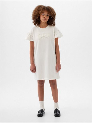 Bílé holčičí mikinové šaty GAP