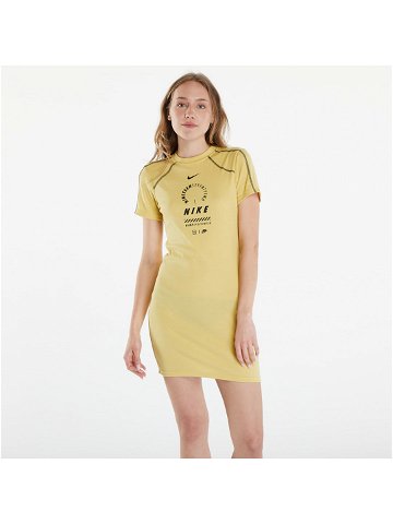Nike Sportswear Women s Short Sleeve Dress Saturn Gold