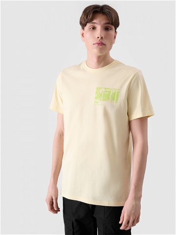 Pánské tričko regular s potiskem – žluté