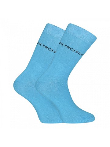 Ponožky Pietro Filipi vysoké bambusové modré 1PBV003 L