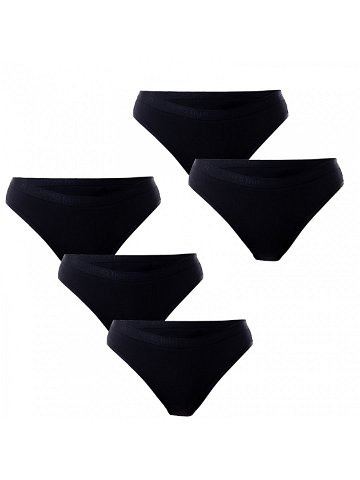 5PACK dámské kalhotky Pietro Filipi černé 5KB001 XL