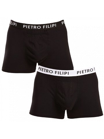 2PACK pánské boxerky Pietro Filipi balls holder černé 2BCL003 L