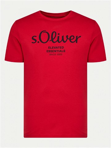 S Oliver T-Shirt 2139909 Červená Regular Fit