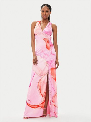 Fracomina Letní šaty FQ24SD3013W470N4 Růžová Slim Fit