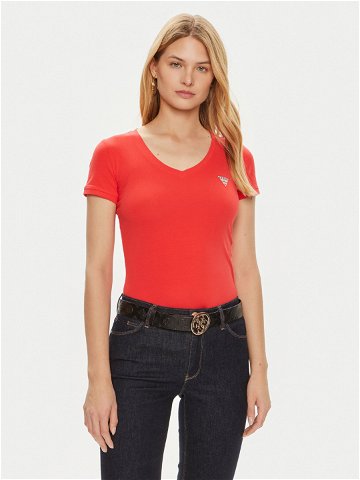 Guess T-Shirt W2YI45 J1314 Červená Slim Fit