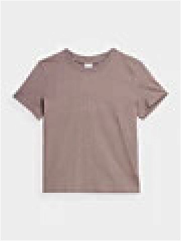Dámské tričko z organické bavlny 4FWAW23TTSHF1169-83S béžové – 4F
