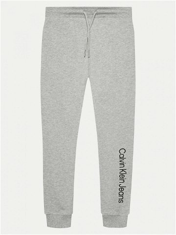 Calvin Klein Jeans Teplákové kalhoty IU0IU00604 Šedá Regular Fit