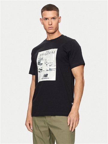 New Balance T-Shirt Poster MT41595 Černá Regular Fit