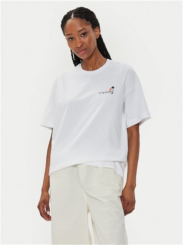 Converse T-Shirt W Beach Scenentee 10026378-A01 Bílá Regular Fit