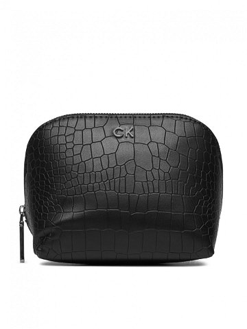 Calvin Klein Kosmetický kufřík Ck Daily Cosmetic Pouch Croco K60K612640 Černá