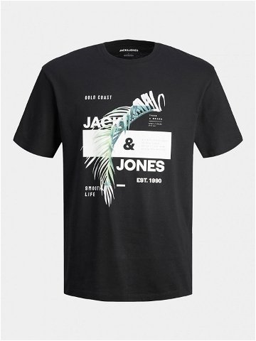 Jack & Jones T-Shirt Jjclarc 12247768 Černá Relaxed Fit