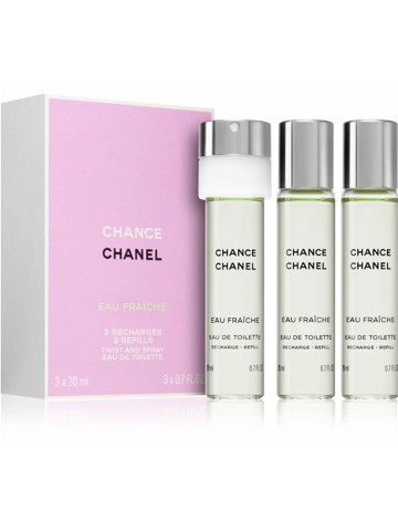 Chanel Chance Eau Fraiche – EDT náplň 3 x 20 ml 60 ml