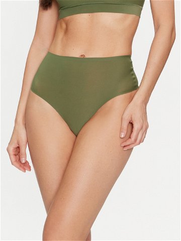 Chantelle Brazilské kalhotky s vysokým pasem Soft Stretch C10690 Zelená
