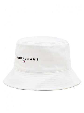 Tommy Jeans Klobouk Tjm Linear Logo Bucket Hat AM0AM12895 Bílá