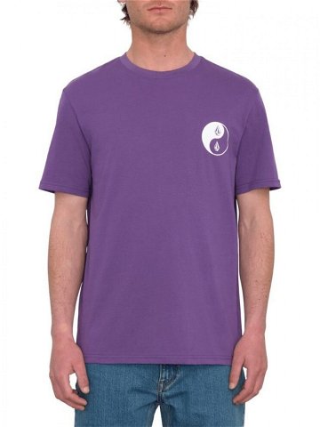 Volcom pánské tričko Counterbalance Bsc Sst Deep Purple Fialová Velikost M 100 bavlna