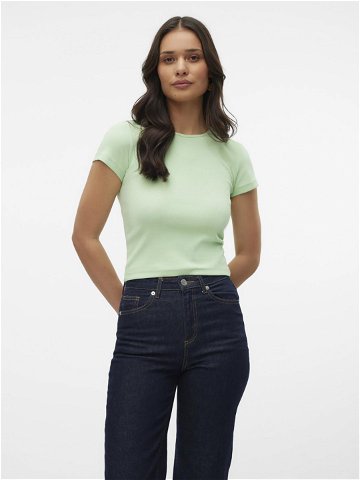 Vero Moda T-Shirt Chloe 10306894 Zelená Tight Fit