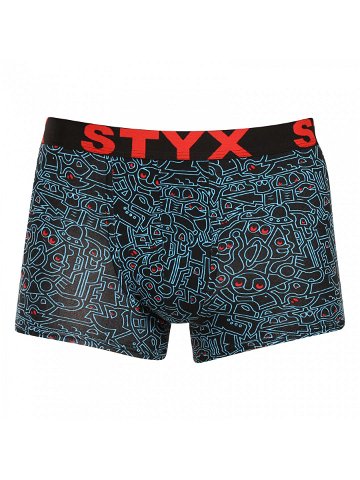 Pánské boxerky Styx art sportovní guma doodle G1256 2 L