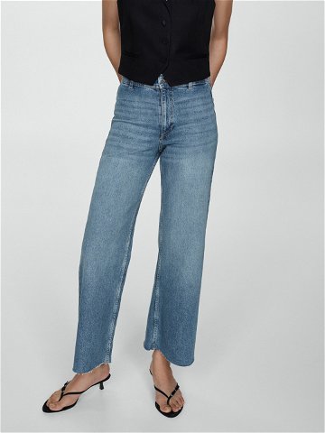 Mango Jeansy Catherin 77090600 Modrá Relaxed Fit