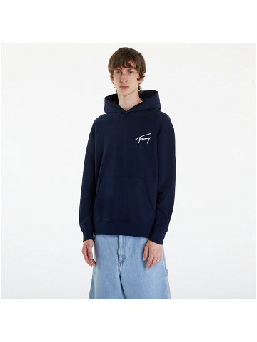 Tommy Jeans Relaxed Signature Hoodie Blue