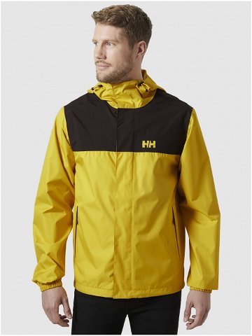 Černo-žlutá pánská sportovní bunda HELLY HANSEN Vancouver Rain Jacket