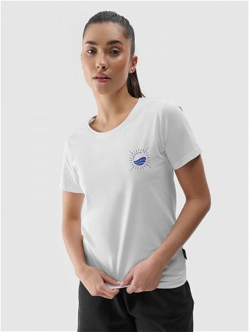 Dámské tričko regular s potiskem – bílé
