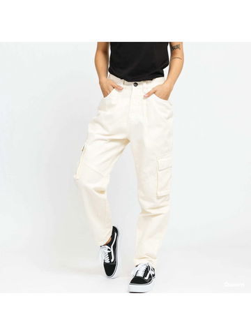 Urban Classics Ladies Ballon Fit Cargo Twill Pants Creamy