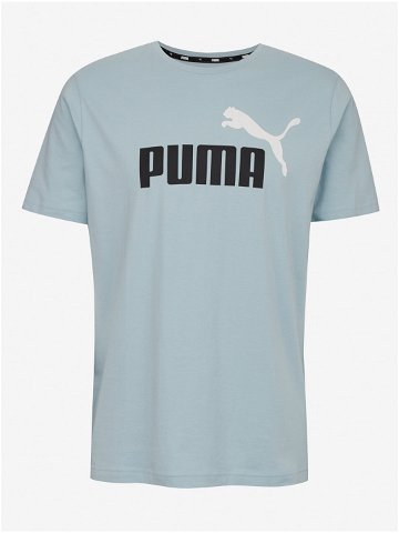 Světle modré pánské tričko Puma ESS 2 Col Logo Tee