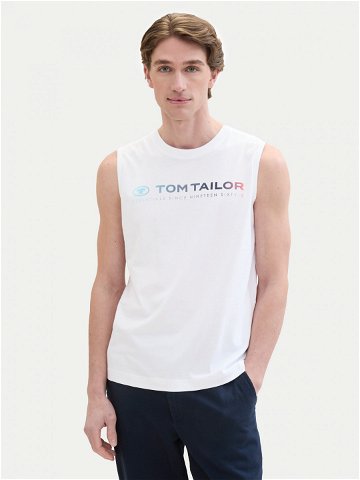 Tom Tailor Tank top 1041866 Bílá Regular Fit