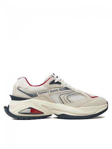 Tommy Jeans Sneakersy Confortable Runner EM0EM01416 Béžová