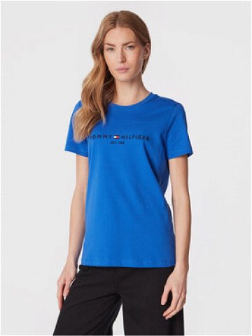 Tommy Hilfiger T-Shirt WW0WW28681 Modrá Regular Fit