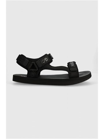 Sandály HUGO Jens pánské černá barva 50521339