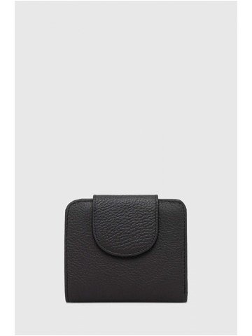 Kožená peněženka Answear Lab černá barva