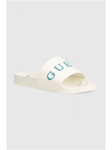 Pantofle Guess pánské bílá barva F4GZ10 BB00F