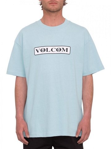 Volcom pánské tričko V Ent Stone X2 Sst Celestial Blue Modrá Velikost XL 100 bavlna