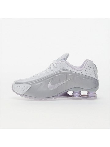 Nike W Shox R4 White Barely Grape-Mtlc Platinum