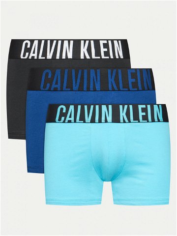 Calvin Klein Underwear Sada 3 kusů boxerek 000NB3608A Modrá