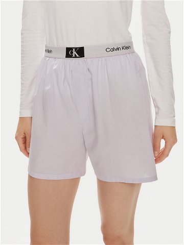 Calvin Klein Underwear Pyžamové šortky 000QS6972E Fialová Relaxed Fit