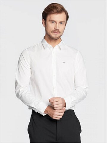 Calvin Klein Košile K10K110856 Bílá Slim Fit