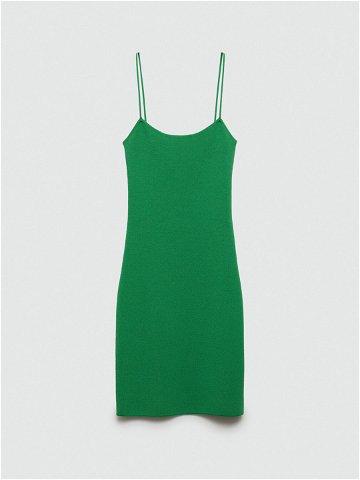 Mango Letní šaty Ciruela 77080366 Zelená Slim Fit