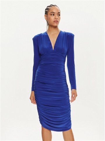 NORMA KAMALI Koktejlové šaty KK1243PLD21805 Modrá Slim Fit