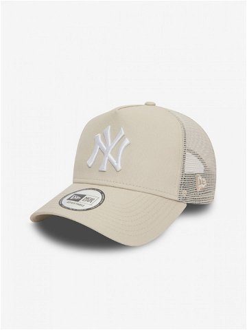 New Era New York Yankees League Essential A-Frame Trucker Kšiltovka Béžová