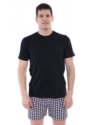 Pánské bavlněné tričko Basic černé Barva černá Velikost M