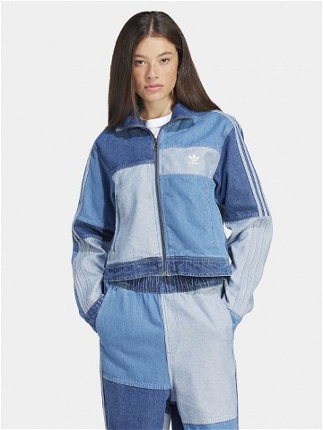 Adidas Jeansová bunda KSENIASCHNAIDER IU2464 Modrá Loose Fit