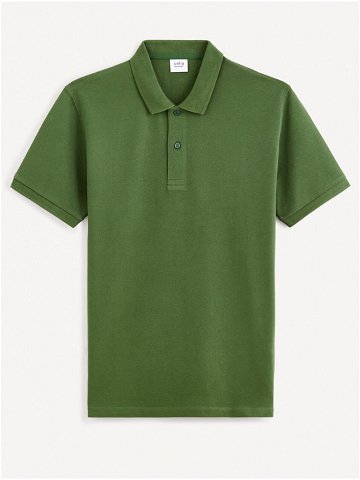 Zelené pánské polo tričko Celio Teone