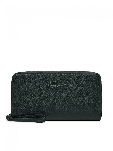 Lacoste Velká dámská peněženka Large City Court leather Billfold NF4508IE Zelená