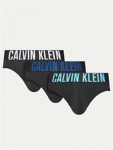 Calvin Klein Underwear Sada 3 kusů slipů 000NB3607A Černá