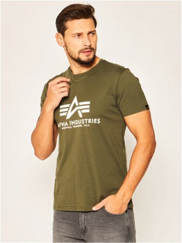 Alpha Industries T-Shirt Basic 100501 Zelená Regular Fit