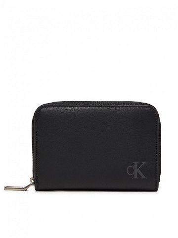 Calvin Klein Jeans Malá dámská peněženka Block Med Zip Around K60K612254 Černá